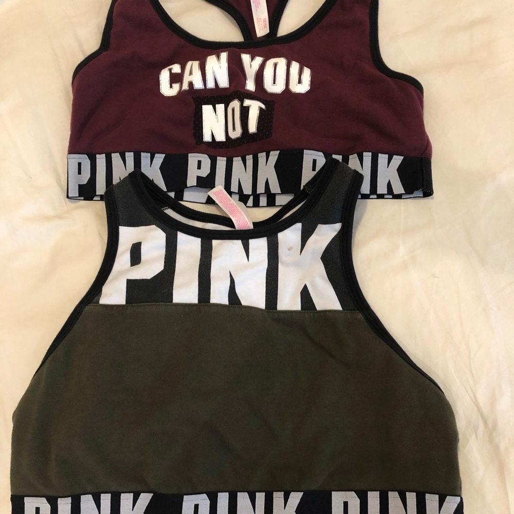 🌟Two VS PINK SPORTS bras (nonpadded)